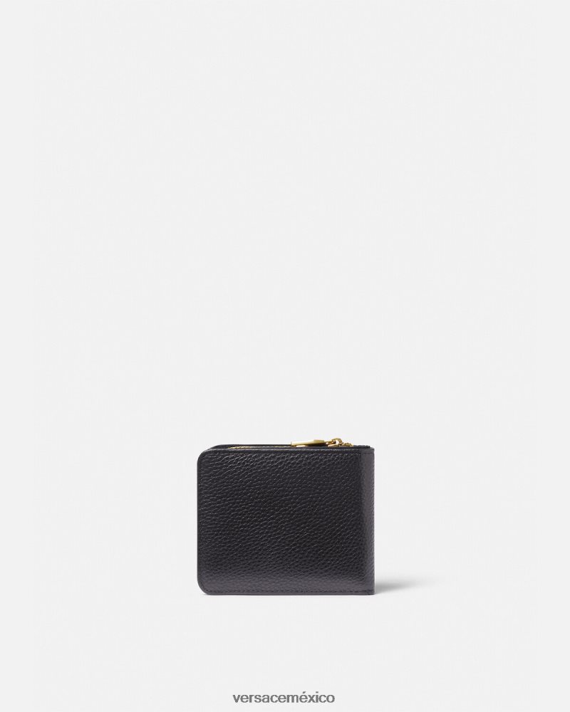 Versace cartera con logotipo negro accesorios hombres 84626J2486