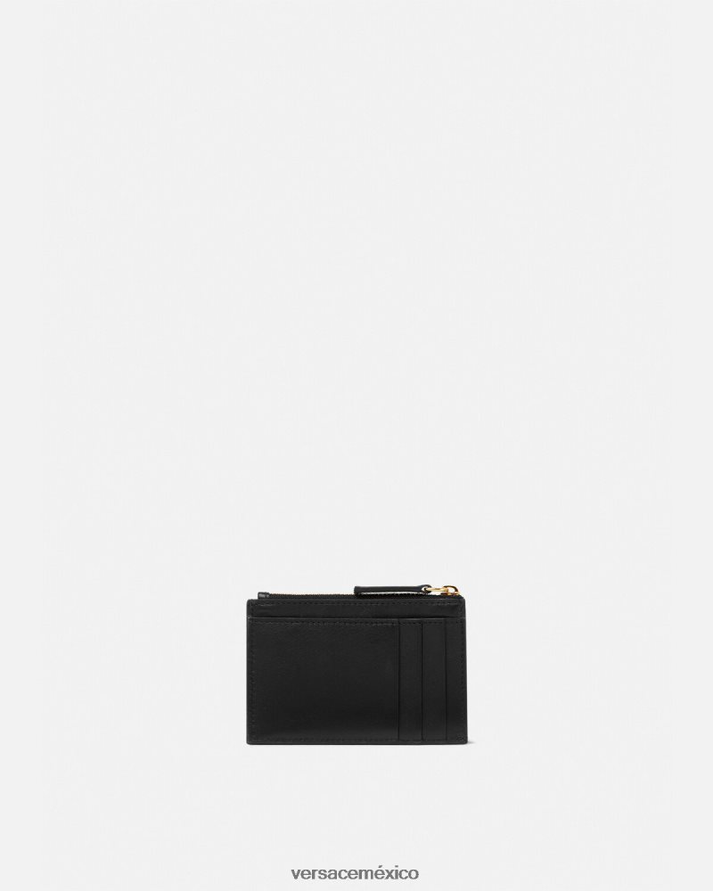 Versace tarjetero con medusa negro accesorios hombres 84626J1639
