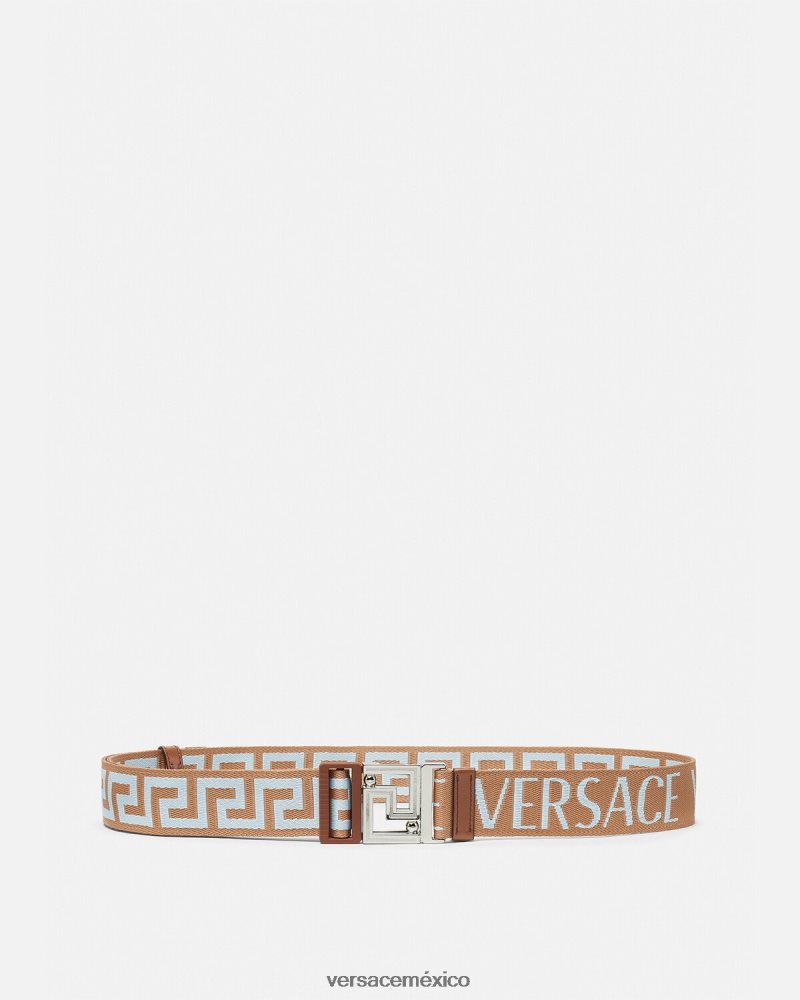 Versace cinturón reversible integral beige accesorios hombres 84626J1613