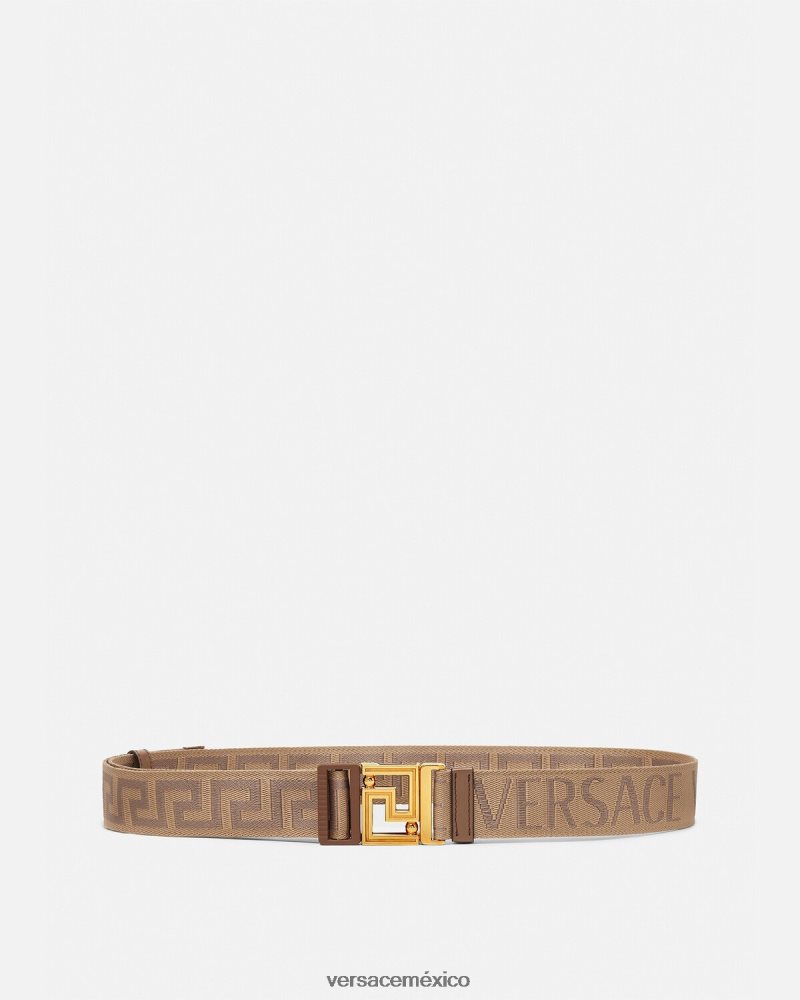 Versace cinturón reversible integral marrón accesorios hombres 84626J1612