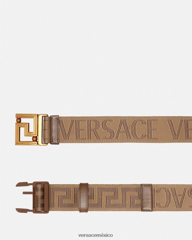 Versace cinturón reversible integral marrón accesorios hombres 84626J1612