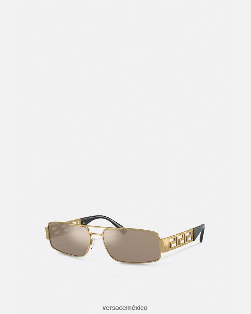 Versace gafas de sol greca oro accesorios hombres 84626J1677