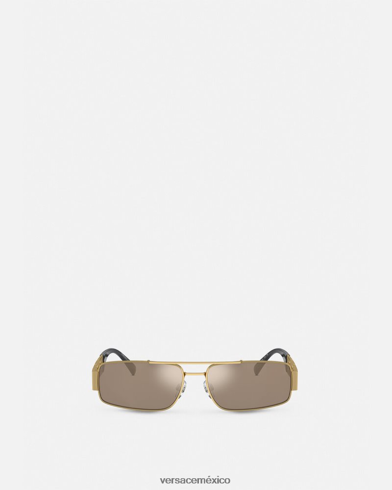 Versace gafas de sol greca oro accesorios hombres 84626J1677