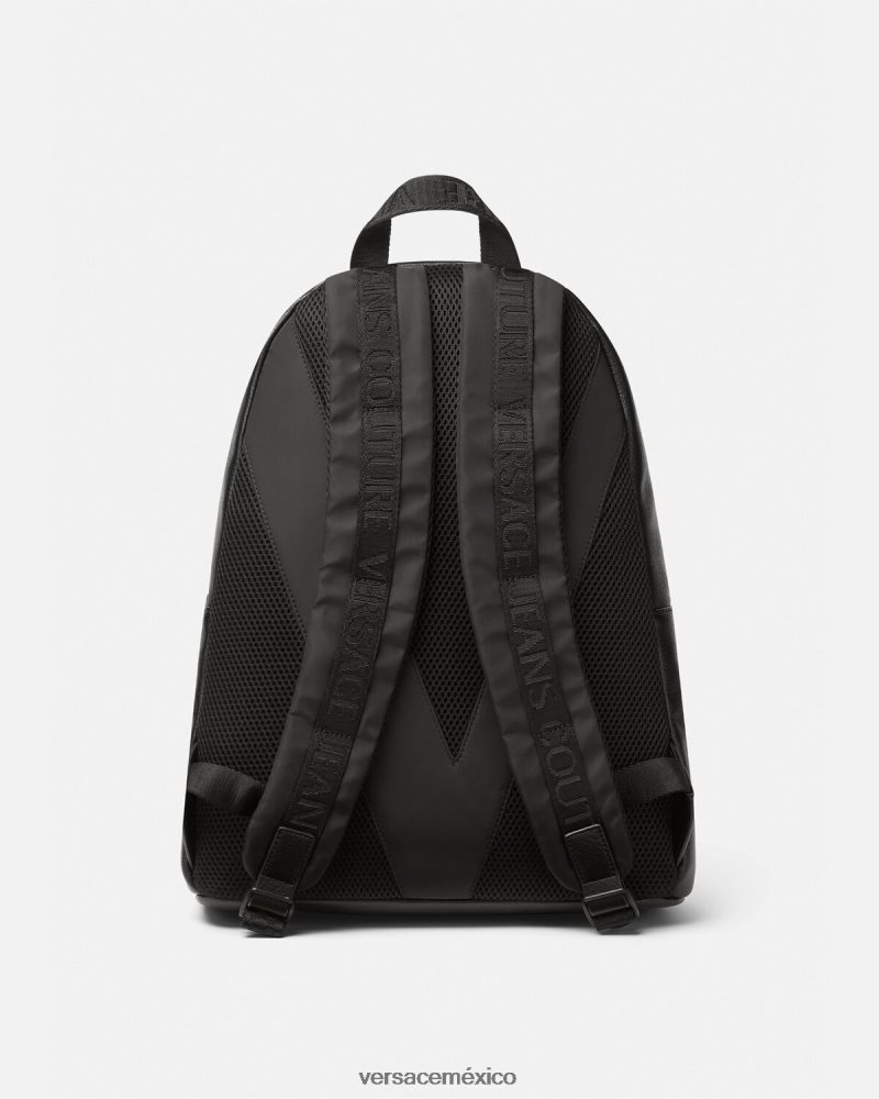 Versace mochila con logo negro accesorios hombres 84626J2472