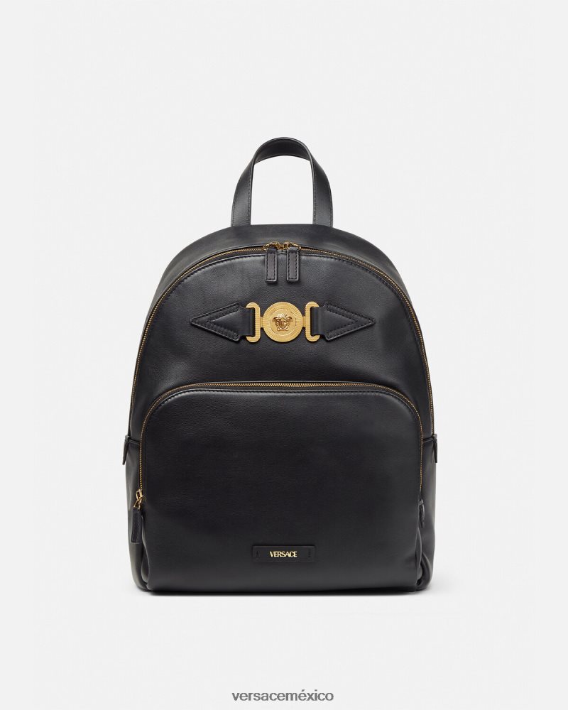 Versace mochila con medusa biggie negro bolsas hombres 84626J1471