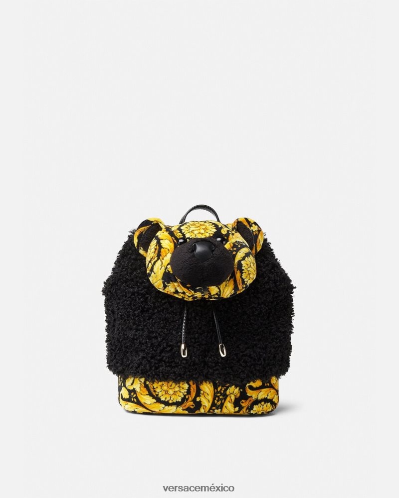 Versace mochila de peluche barroco imprimir bolsas hombres 84626J2069