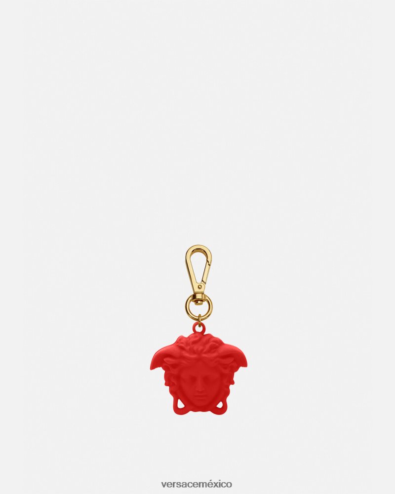 Versace llavero la medusa rojo accesorios hombres 84626J1660