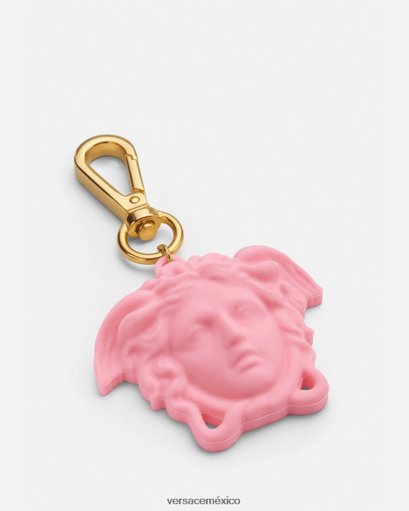 Versace llavero la medusa rosa accesorios hombres 84626J1659
