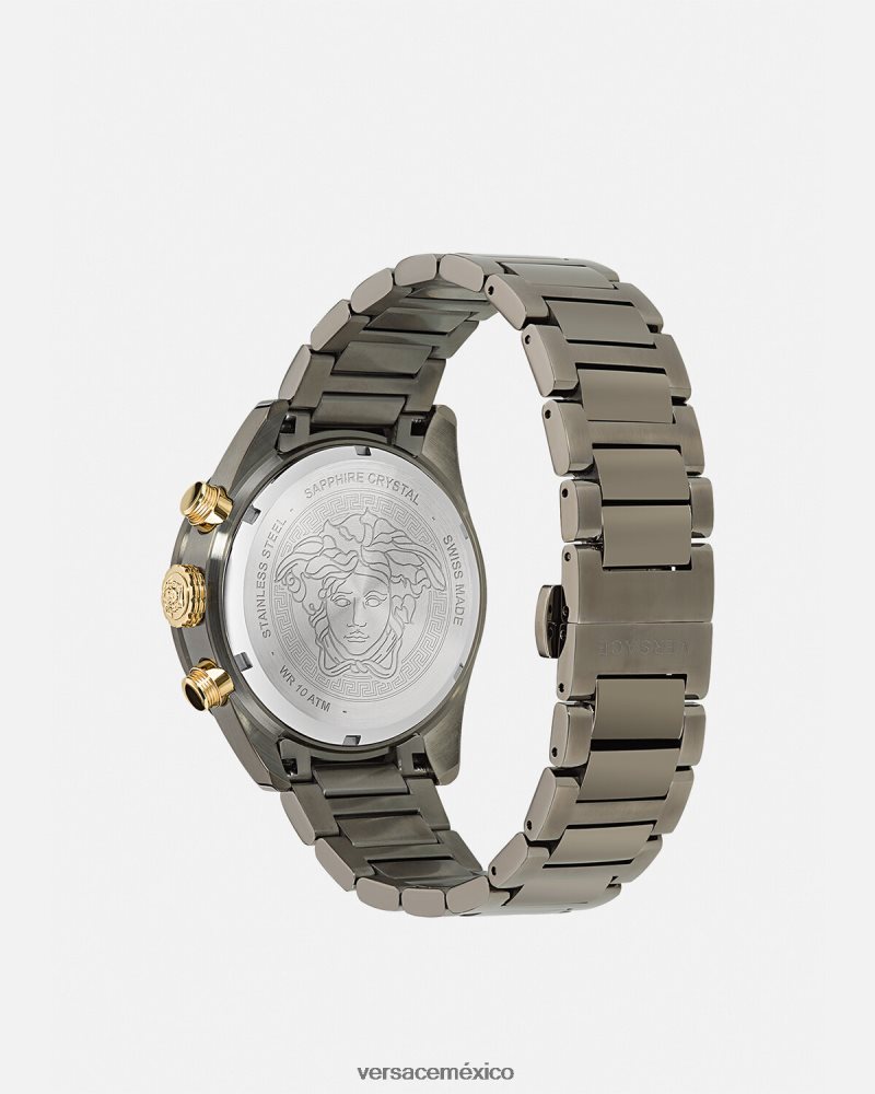 Versace reloj crono greca dome pnul accesorios hombres 84626J1705