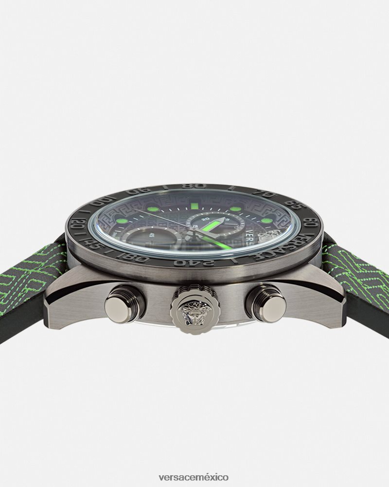 Versace reloj crono greca dome pnul accesorios hombres 84626J1706