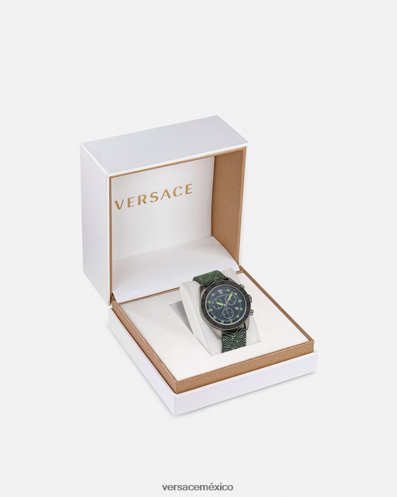 Versace reloj crono greca dome pnul accesorios hombres 84626J1706