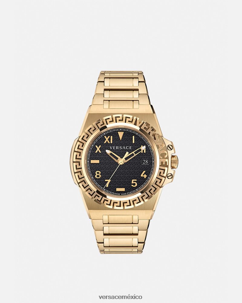Versace reloj de reacción de greca pnul accesorios hombres 84626J1712