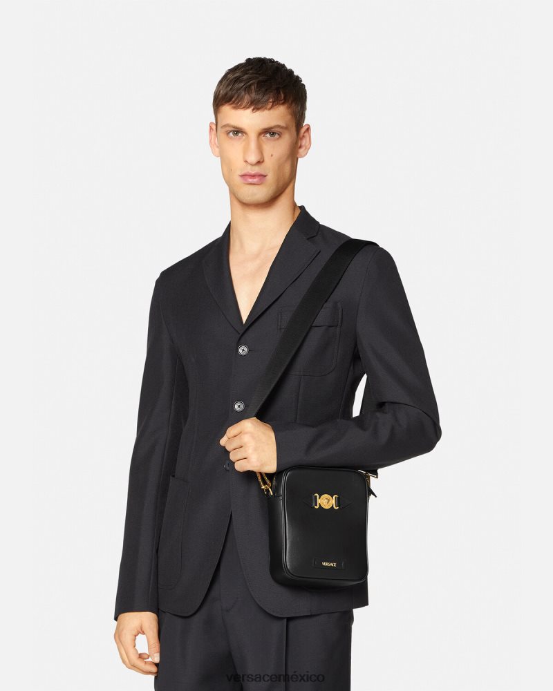 Versace bandolera con medusa biggie negro bolsas hombres 84626J1469