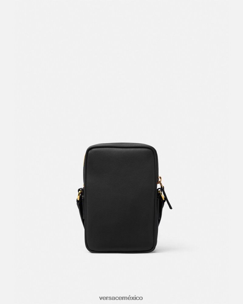 Versace bandolera pequeña con Medusa Biggie negro bolsas hombres 84626J1465