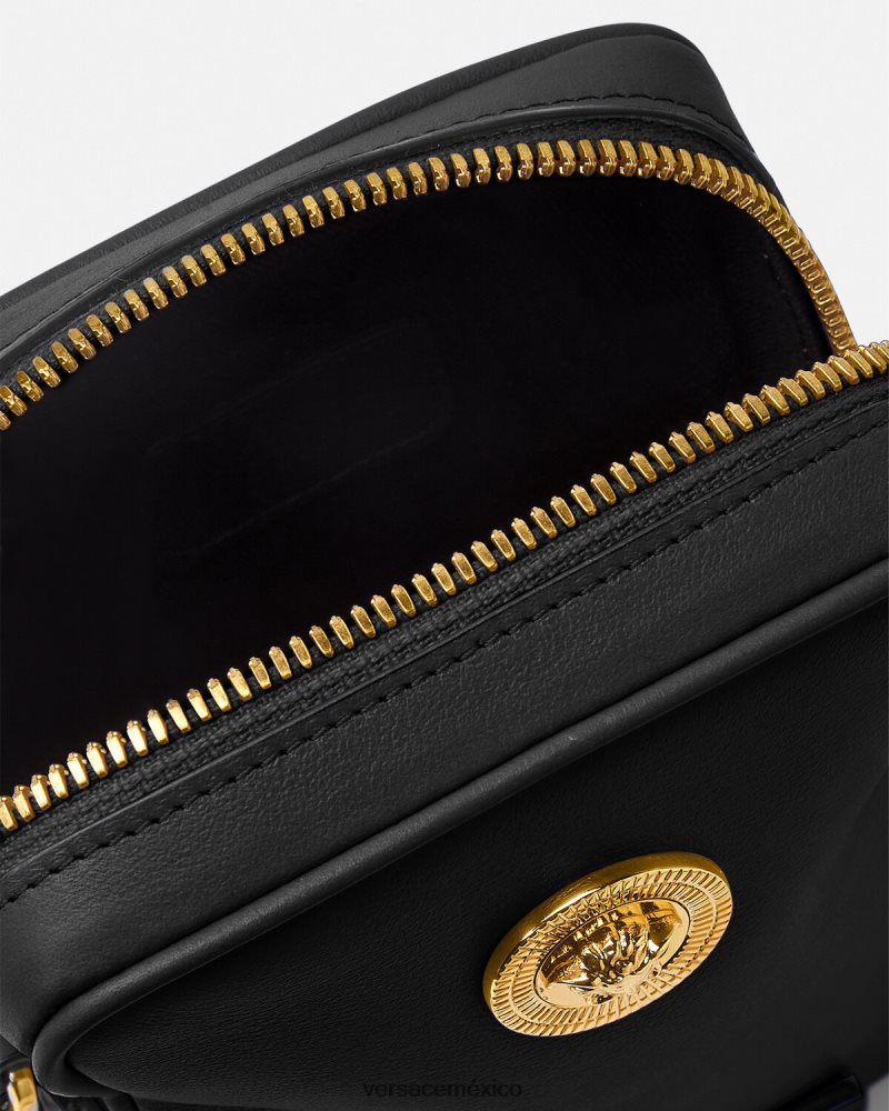 Versace bandolera pequeña con Medusa Biggie negro bolsas hombres 84626J1465