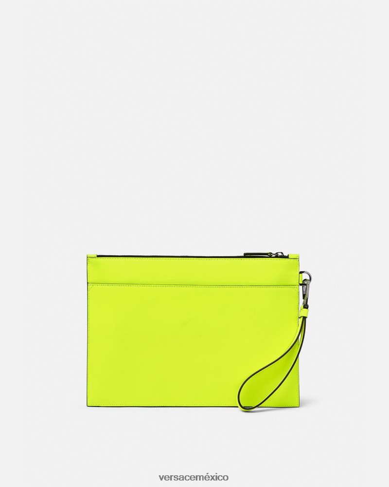 Versace bolsa grande de medusa amarillo bolsas hombres 84626J1472