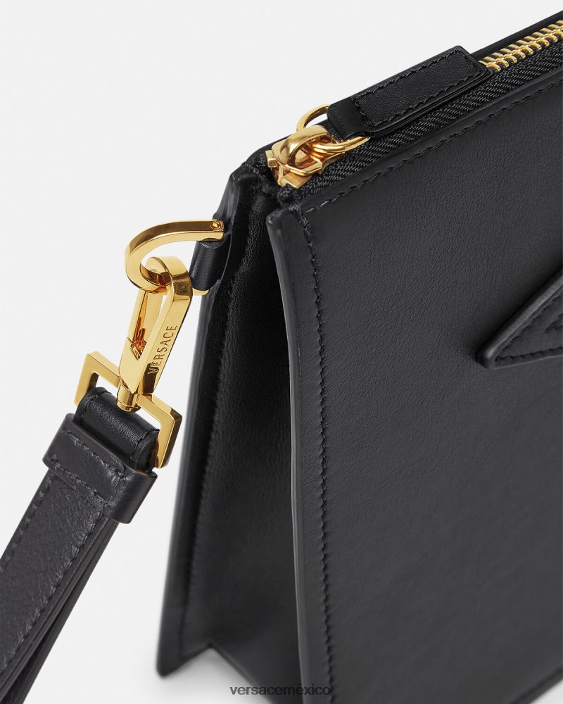 Versace bolsa grande de medusa negro bolsas hombres 84626J1466
