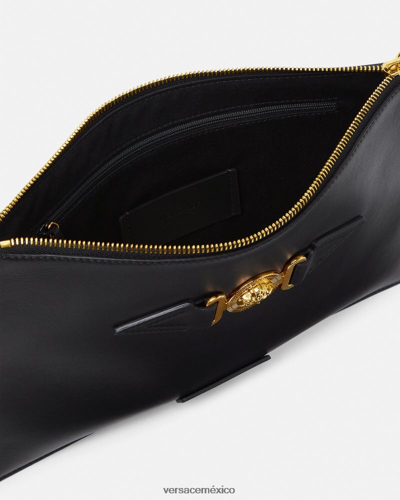 Versace bolsa grande de medusa negro bolsas hombres 84626J1467