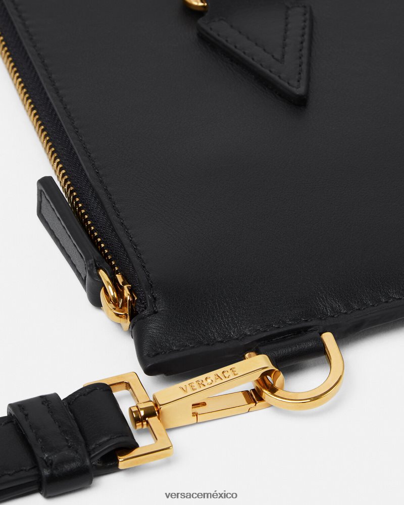 Versace bolsa grande de medusa negro bolsas hombres 84626J1467