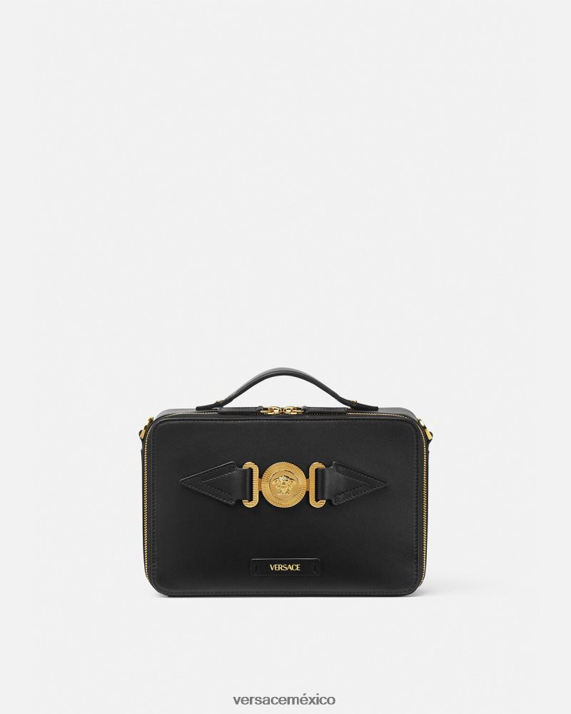 Versace bolso messenger con medusa biggie negro bolsas hombres 84626J1468