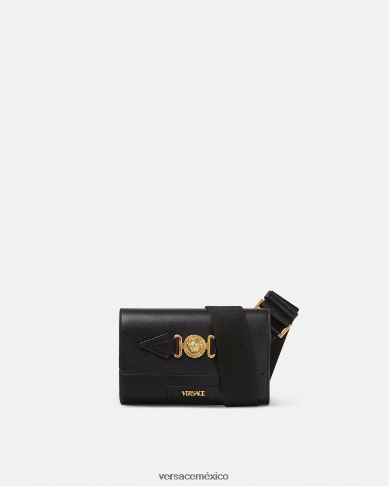 Versace riñonera con Medusa Biggie negro bolsas hombres 84626J1470