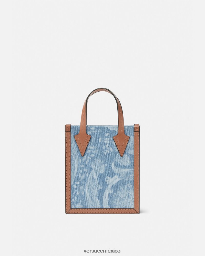Versace bolso bandolera integral azul bolsas hombres 84626J1495