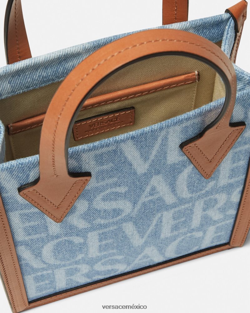 Versace bolso bandolera integral azul bolsas hombres 84626J1495