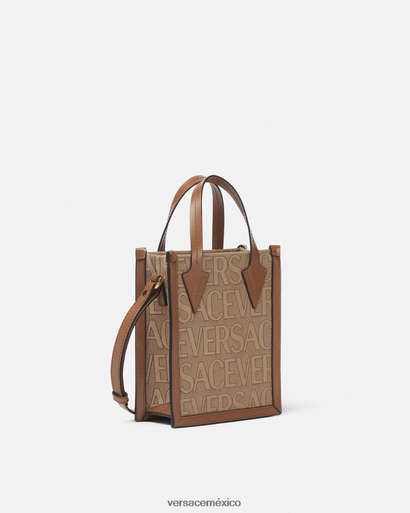 Versace bolso bandolera integral marrón bolsas hombres 84626J1498