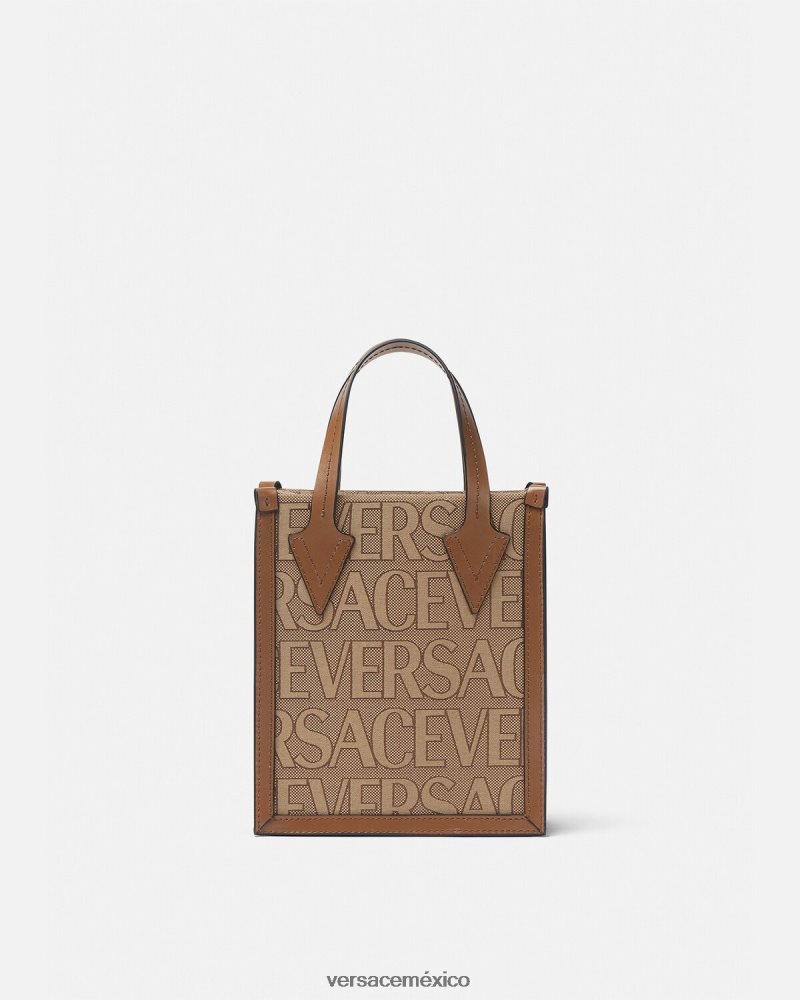Versace bolso bandolera integral marrón bolsas hombres 84626J1498