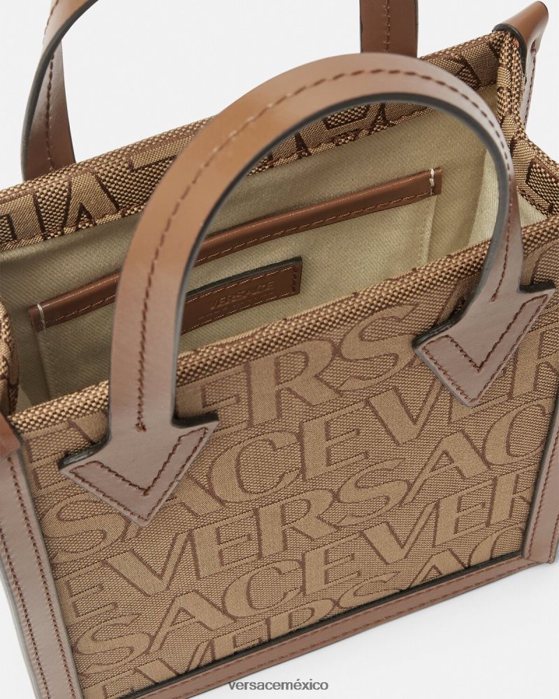 Versace bolso bandolera integral marrón bolsas hombres 84626J1498