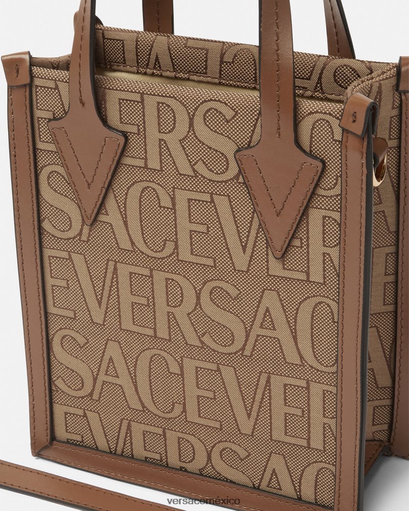 Versace bolso bandolera integral marrón bolsas hombres 84626J1498