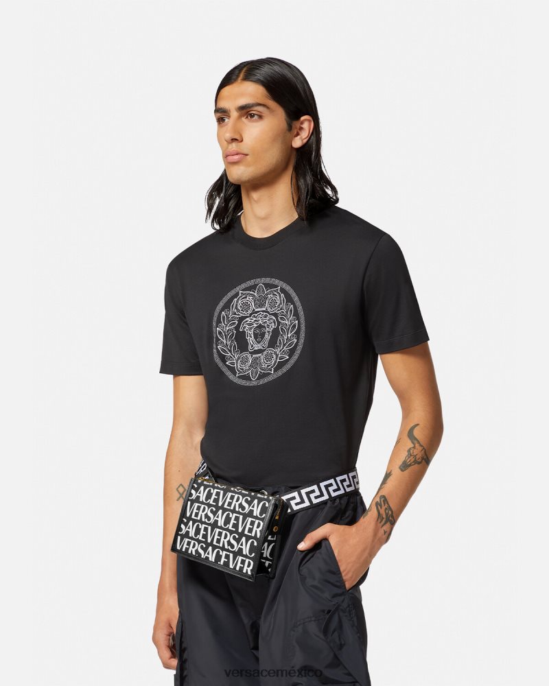 Versace riñonera integral imprimir bolsas hombres 84626J1501