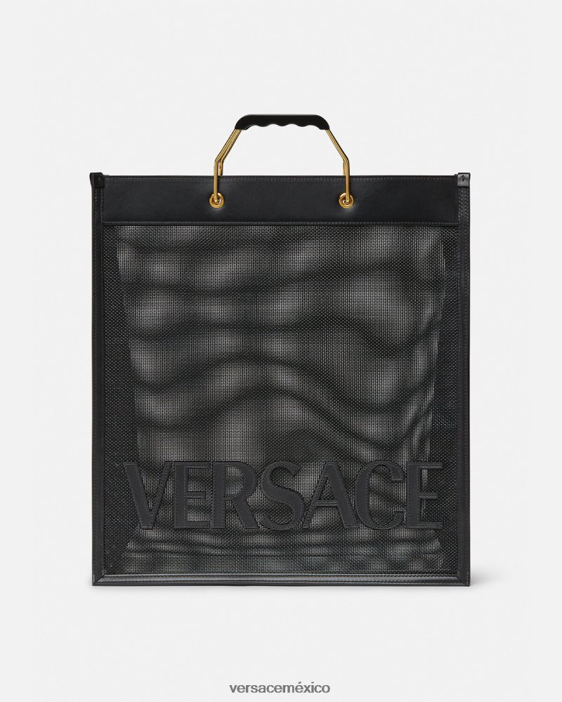 Versace bolso de mano comprador negro bolsas hombres 84626J1507