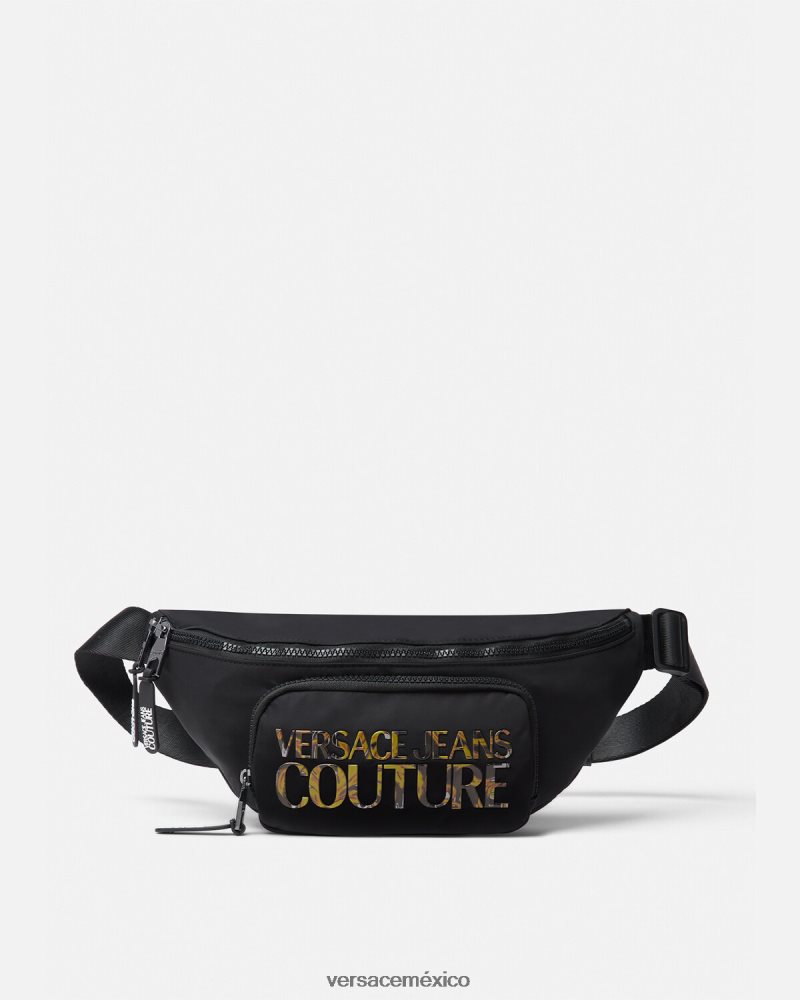 Versace riñonera con logo multicolor bolsas hombres 84626J2493