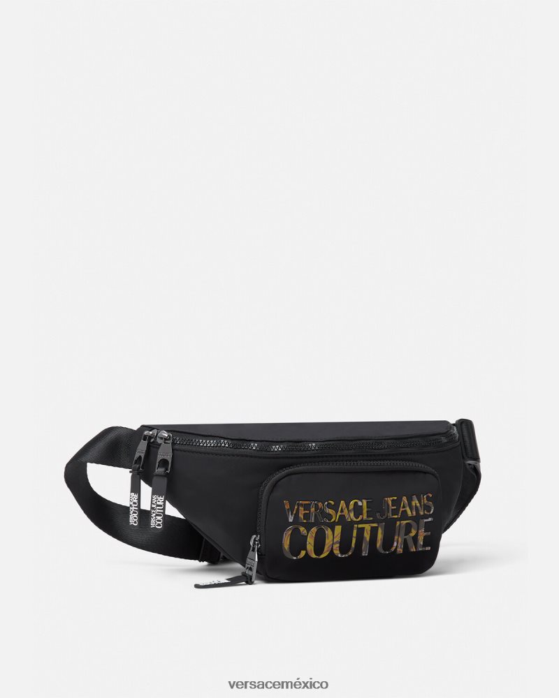 Versace riñonera con logo multicolor bolsas hombres 84626J2493