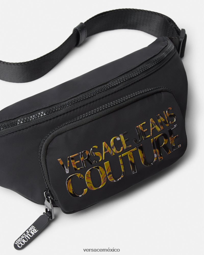 Versace riñonera con logo multicolor bolsas hombres 84626J2493