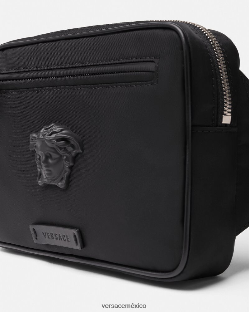 Versace riñonera la medusa negro bolsas hombres 84626J1492