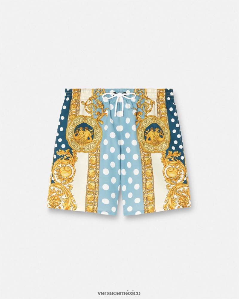 Versace bañadores con diseño barroco de conchas marinas imprimir ropa interior y ropa de playa hombres 84626J1802