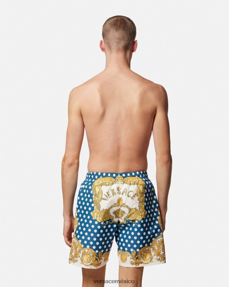 Versace bañadores con diseño barroco de conchas marinas imprimir ropa interior y ropa de playa hombres 84626J1802