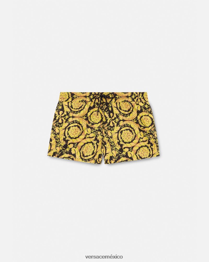Versace shorts de baño barrocos imprimir ropa interior y ropa de playa hombres 84626J1804