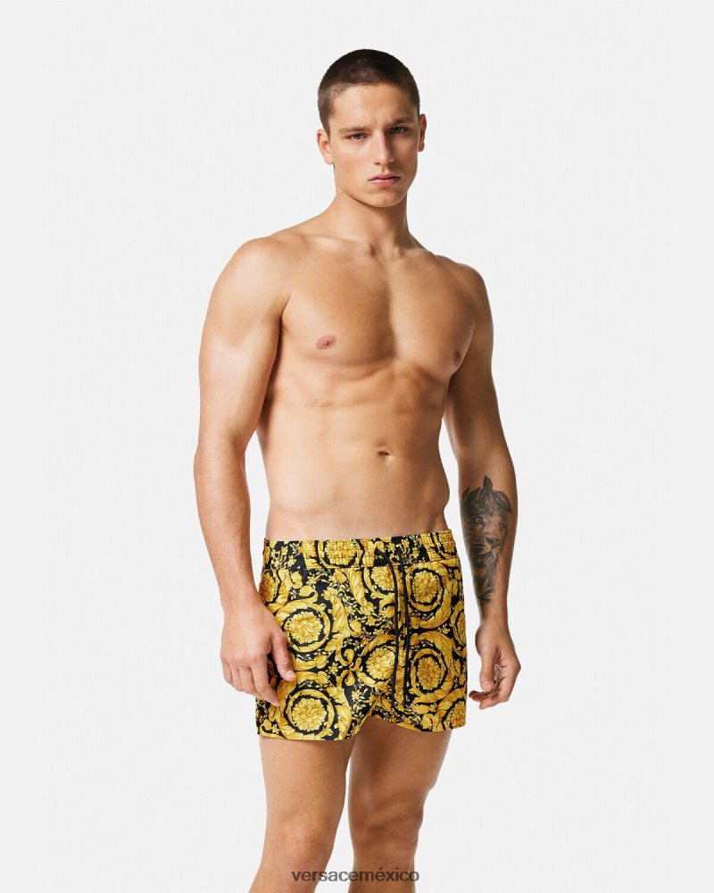 Versace shorts de baño barrocos imprimir ropa interior y ropa de playa hombres 84626J1804
