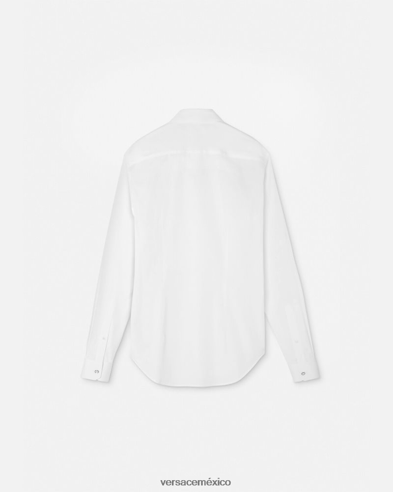Versace camisa de esmoquin formal blanco ropa hombres 84626J1301
