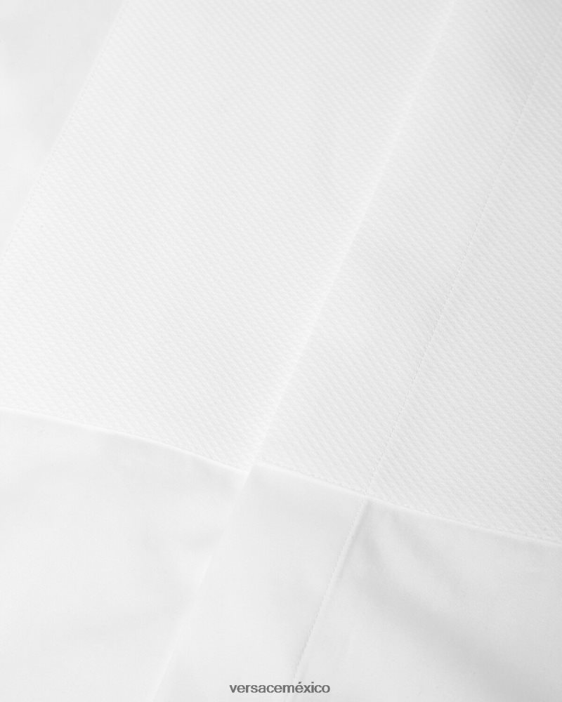 Versace camisa de esmoquin formal blanco ropa hombres 84626J1301