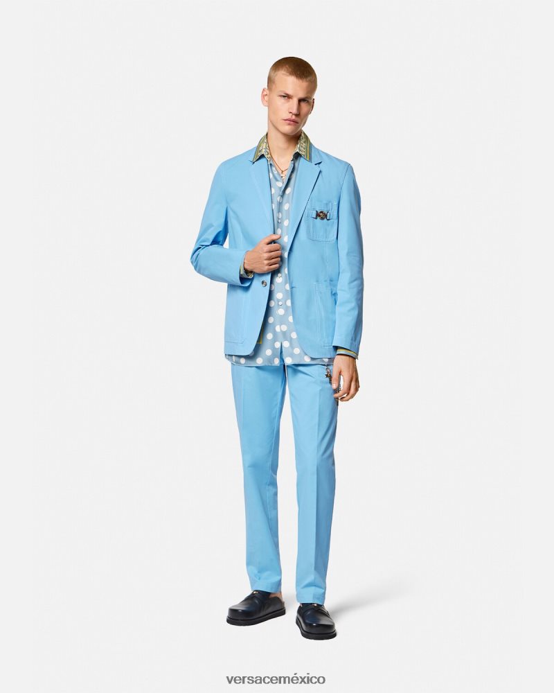 Versace camisa de seda entera imprimir ropa hombres 84626J1284
