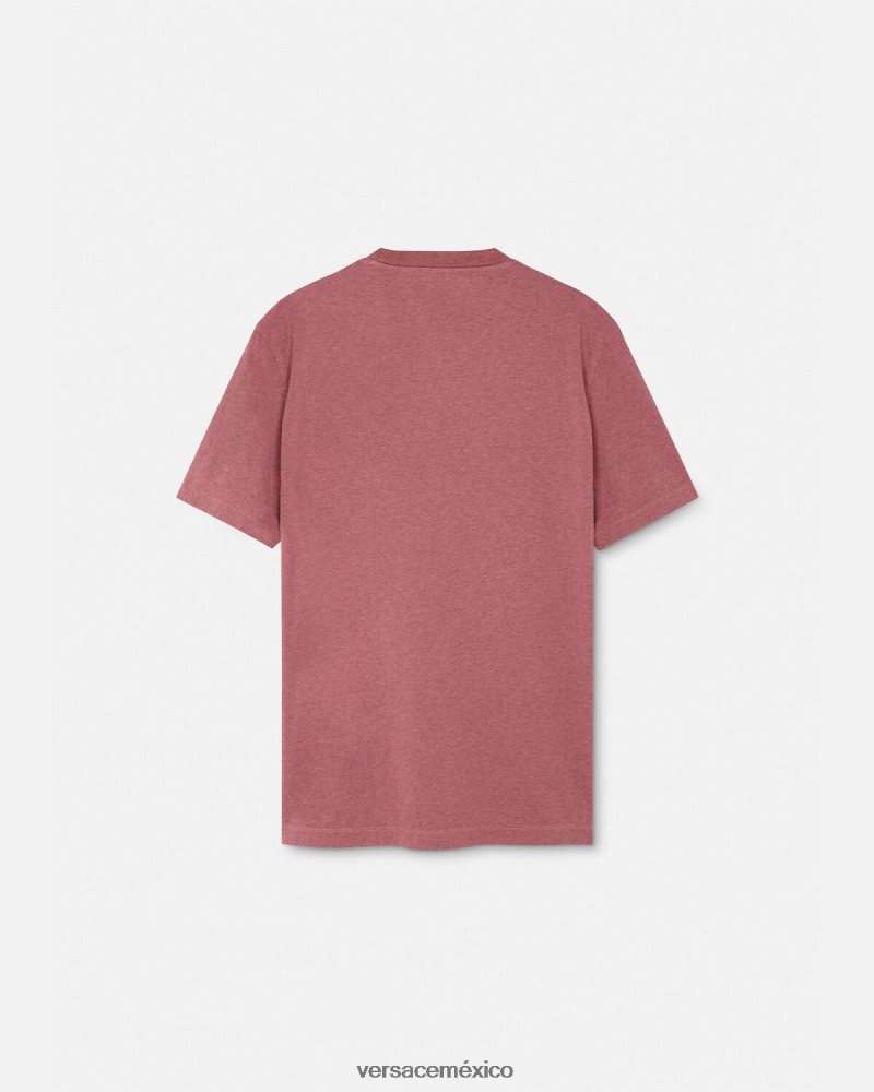 Versace camiseta la maschera rosa ropa hombres 84626J1384