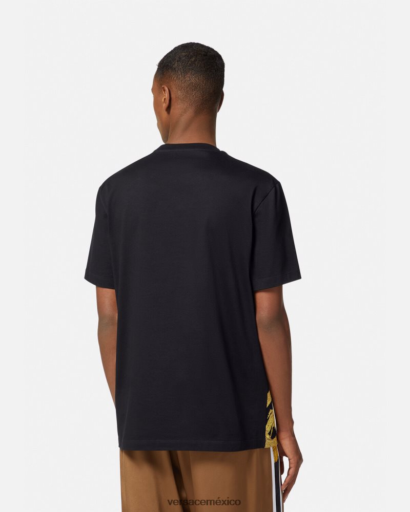 Versace camiseta maschera barroca imprimir ropa hombres 84626J1388