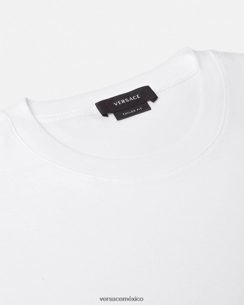 Versace camiseta medusa blanco ropa hombres 84626J1371
