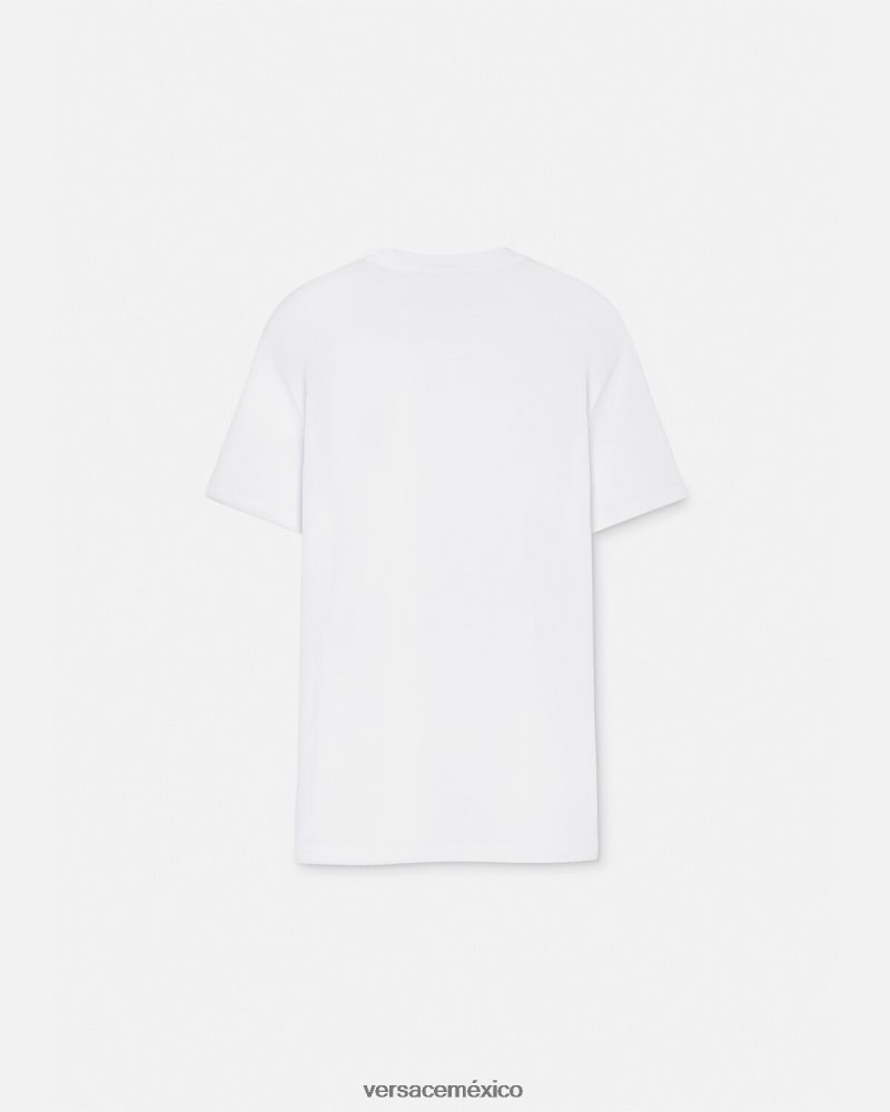Versace camiseta medusa blanco ropa hombres 84626J1371