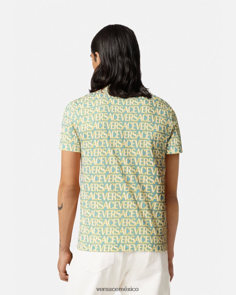 Versace camiseta por toda la prenda imprimir ropa hombres 84626J1354