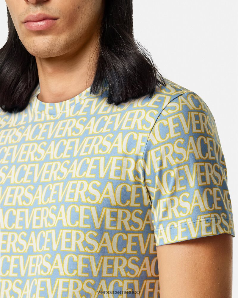 Versace camiseta por toda la prenda imprimir ropa hombres 84626J1354